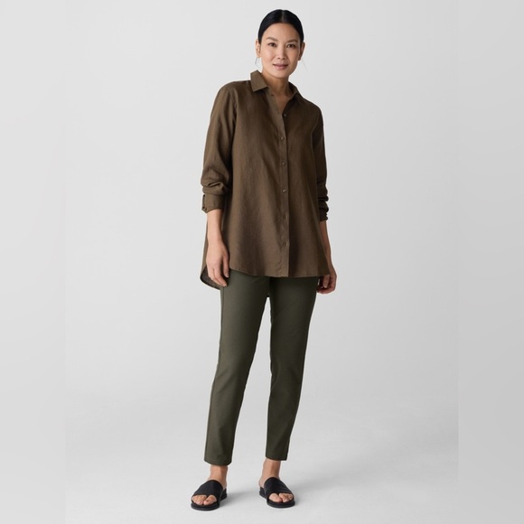 EILEEN FISHER NWOT Washable Stretch Crepe Pant in Branch - Picture 1 of 5